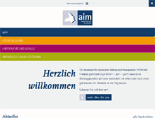 Tablet Screenshot of aim-akademie.org